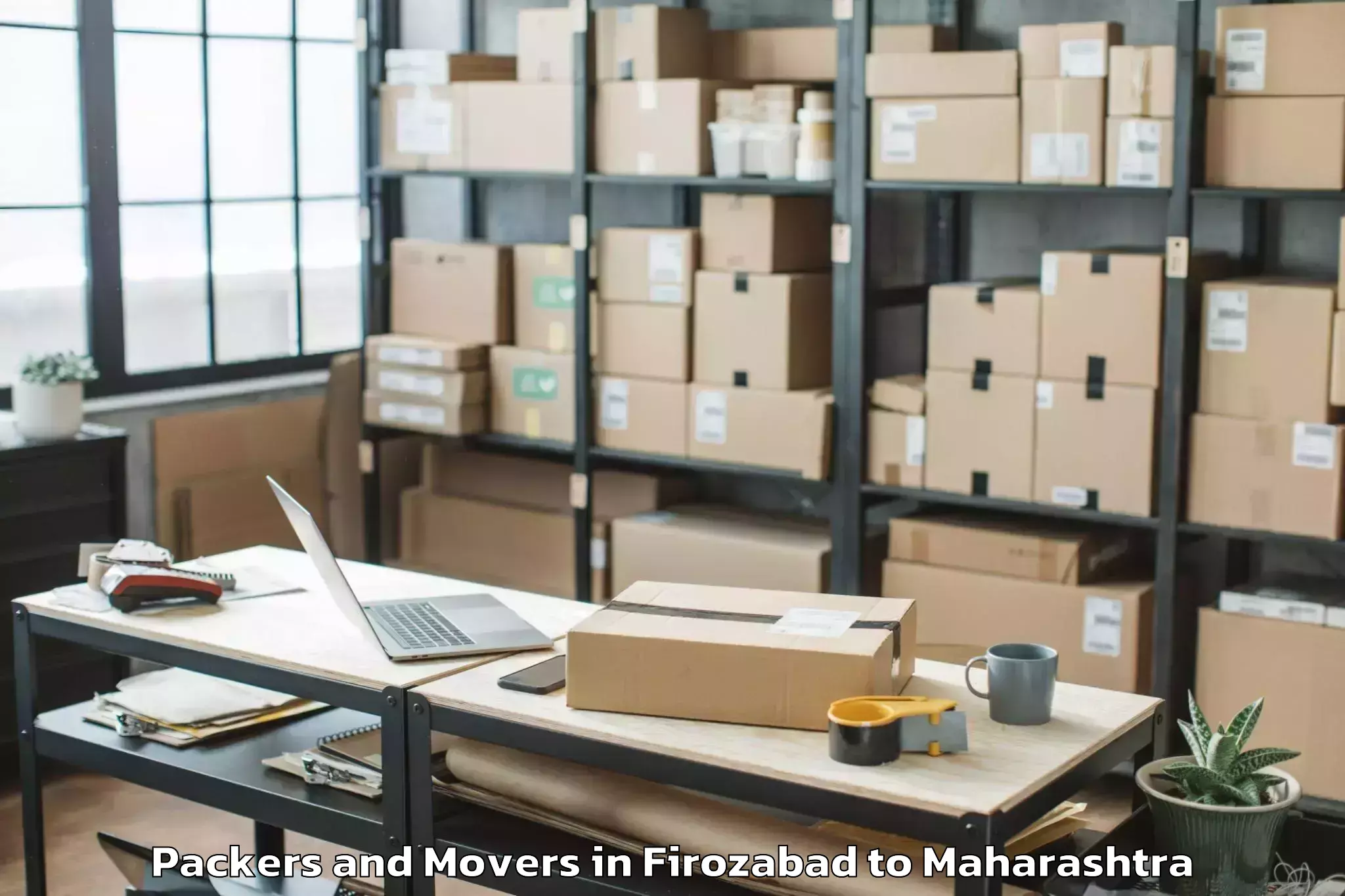 Quality Firozabad to Pimpalgaon Baswant Packers And Movers